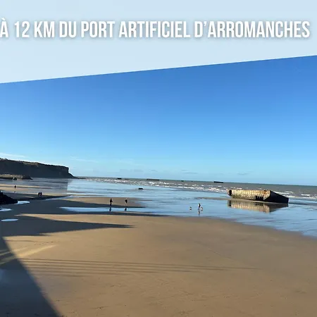Le So Art, Grande Maison 4 Chambres, Terrain De Petanque, Grand Jardin Clos, Flipper, Babyfoot, Jeux Arcade, Ping Pong,1 Km Mer, Proche Golf, Port En Bessin, Bayeux Et Plages Du Debarquement, Adaptee Enfants 度假居 *